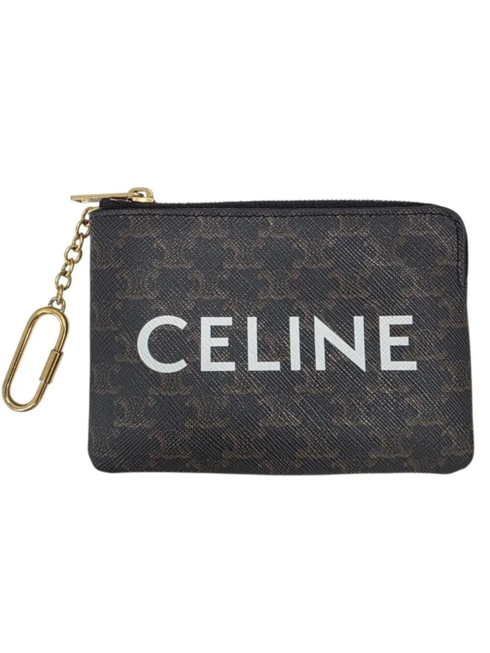 Celine Triomphe Key Ring Coin Case